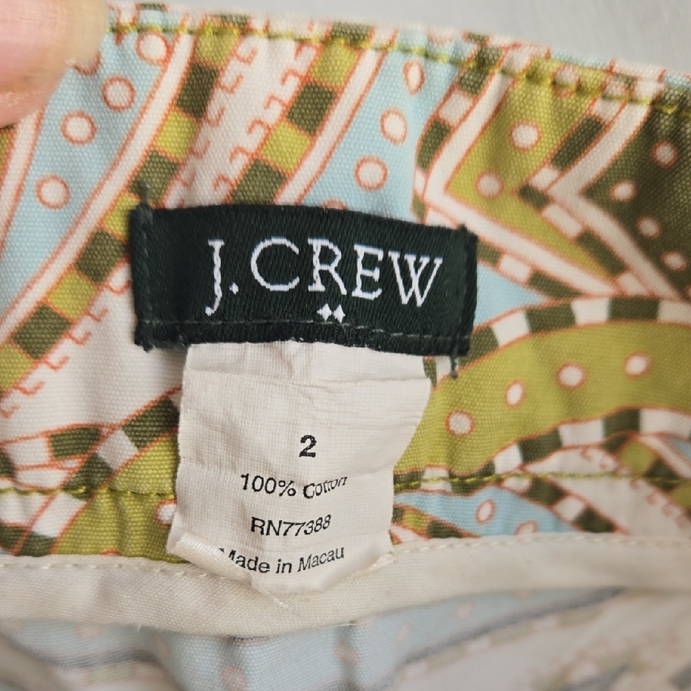 J. Crew Bright Paisley-Print Mini Skirt - Picture 3 of 8